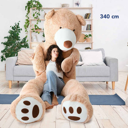Pluszowy Miś XXL 340cm – Gigantyczny Teddybär, Idealny Prezent na Urodziny, Walentynki i Święta – Miękki i Przytulny Przyjaciel dla Dzieci i Dorosłych