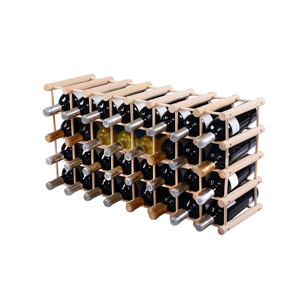 Wooden wine rack for 40 bottles-2