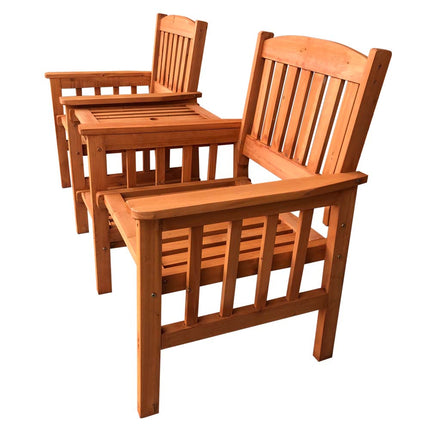 Wooden 2-person garden set-2