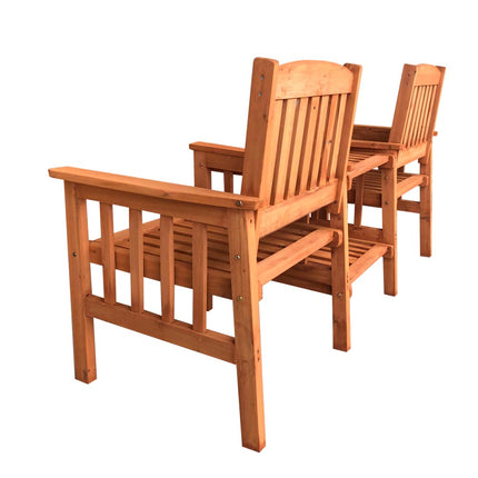 Wooden 2-person garden set-3