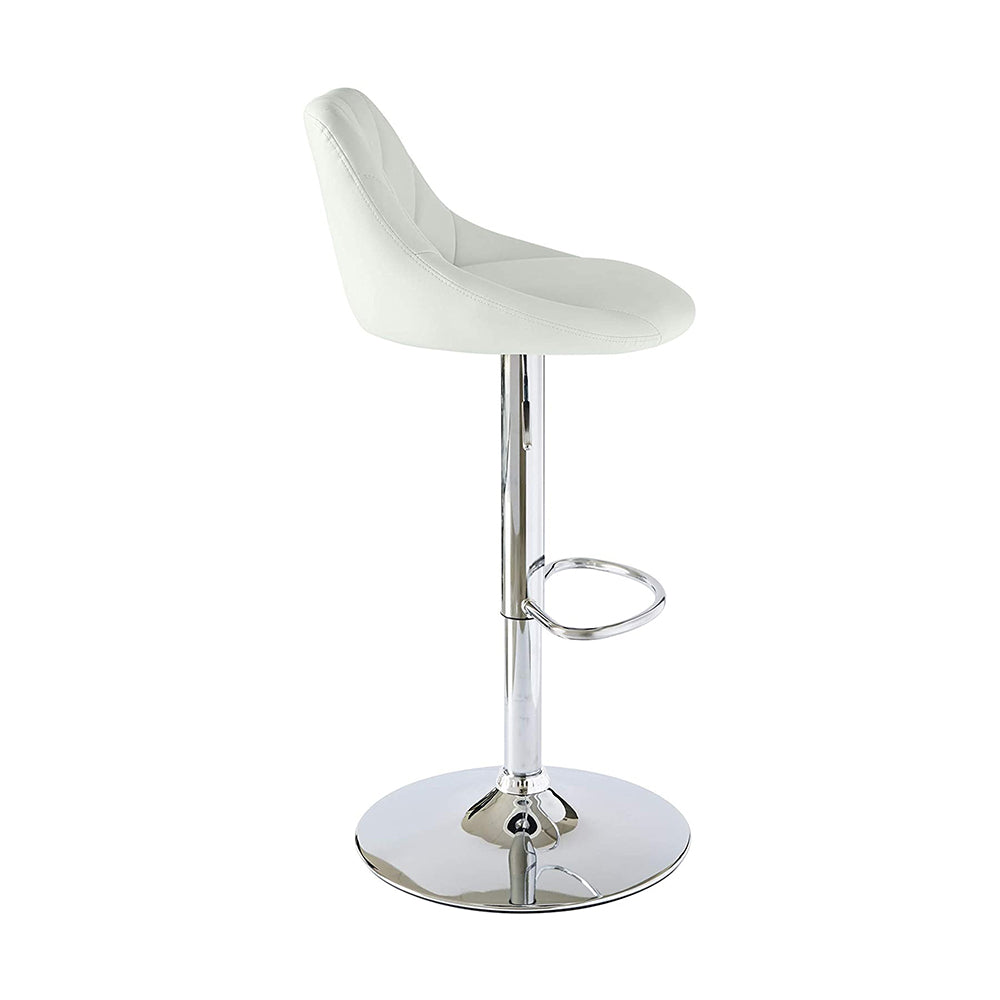 2 barstools with backs, 2 colors - white-1