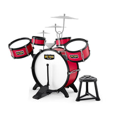 Game drum set with chair, burgundy-0