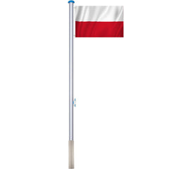 Maszt 90x150cm z polską flagą-0